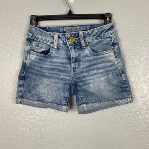 American Eagle Super Stretch Midi Shorts